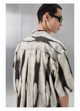 Printed Short Sleeve Cuban Collar Shirt