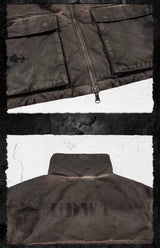 Wanderer Distressed Embroidered Dirty Dyed Parka