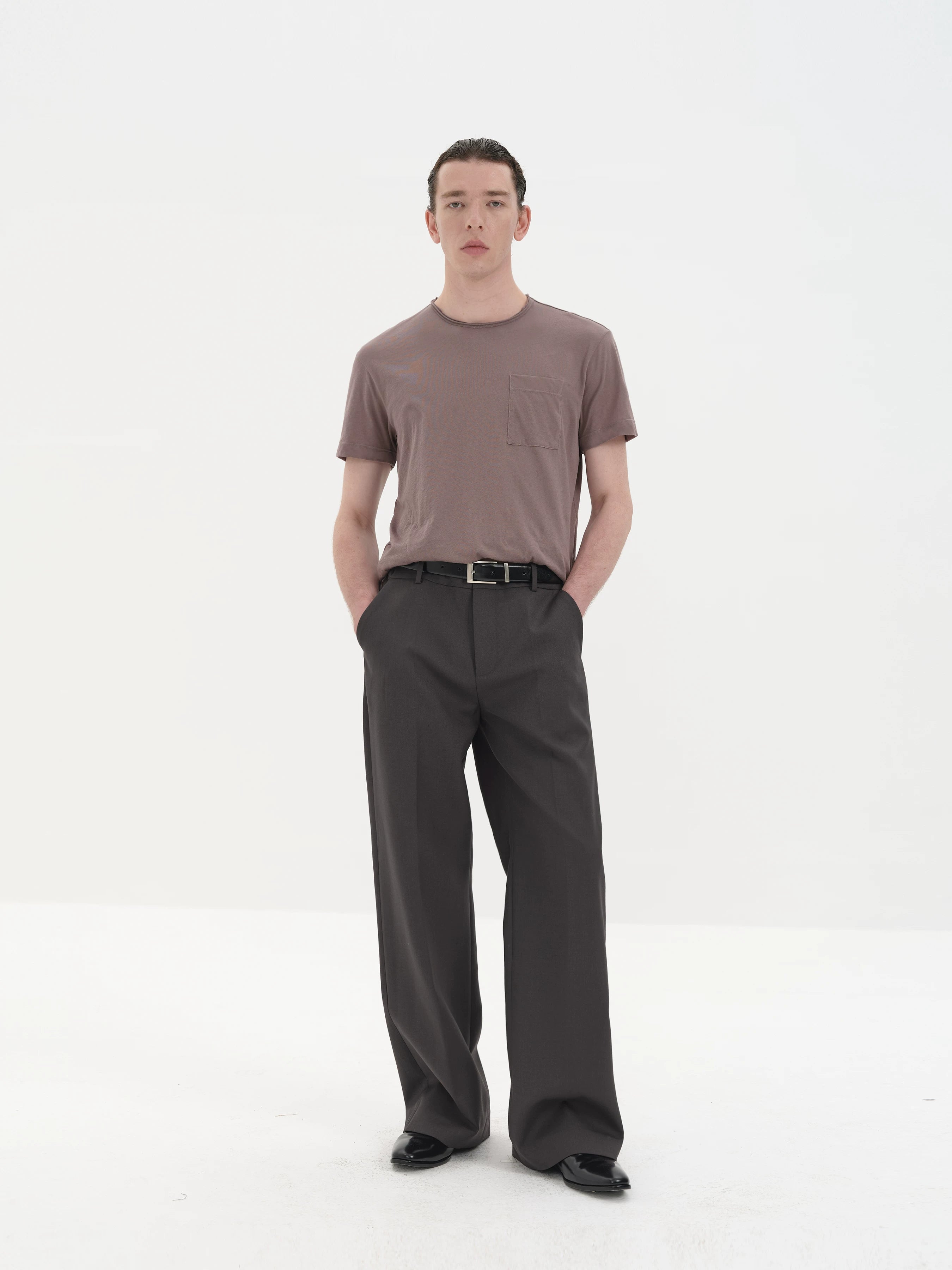 Chest Pocket Silk Cotton Tees