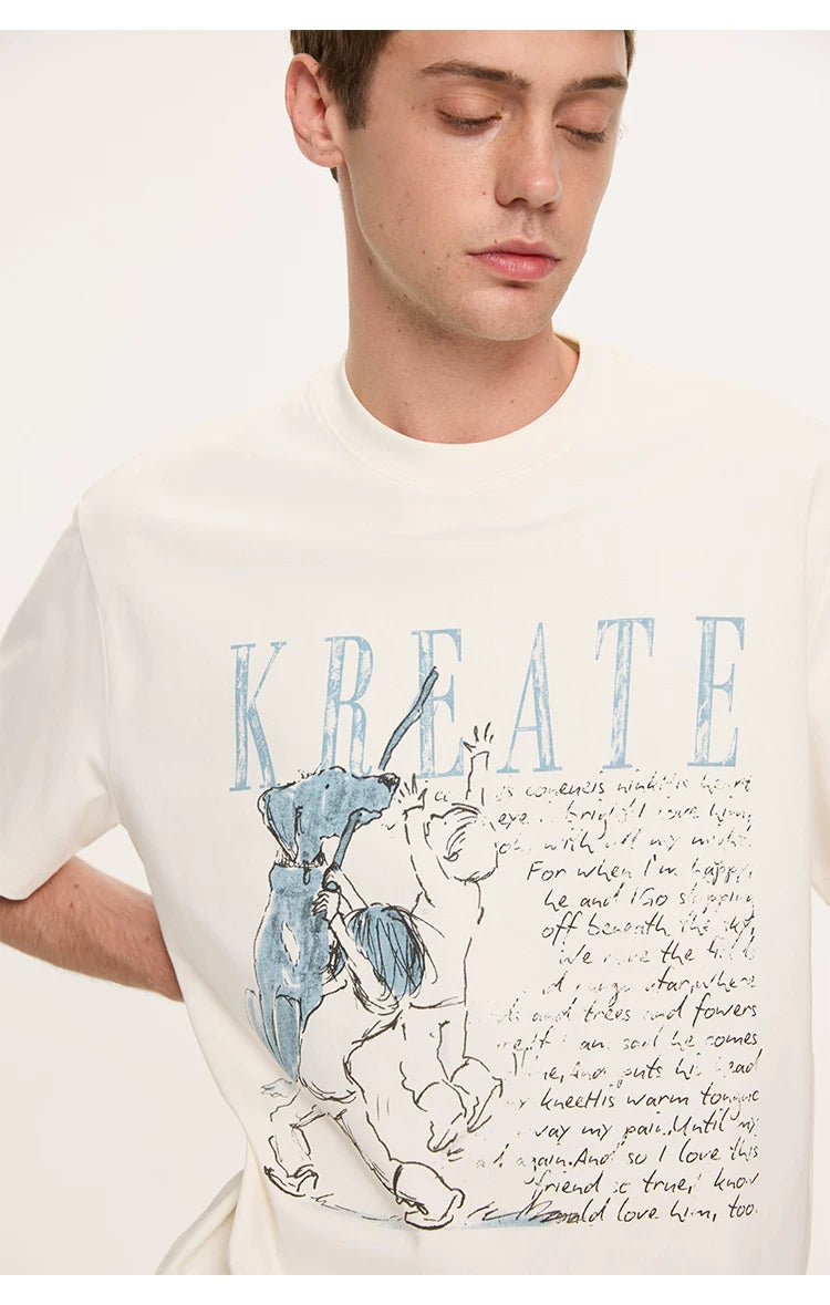Men's Printed Sun Protection Tee