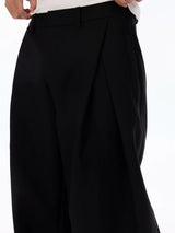 Wrinkle-Resistant Pleated Trousers