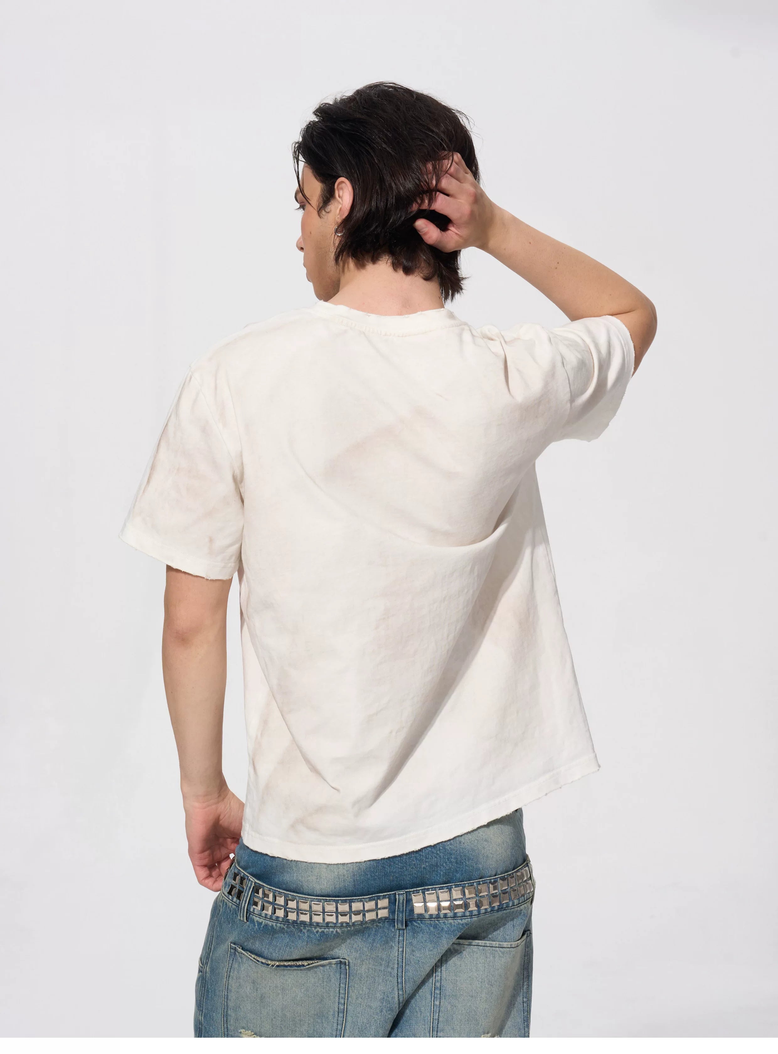 Men's Snack Print Washed Cotton Tee