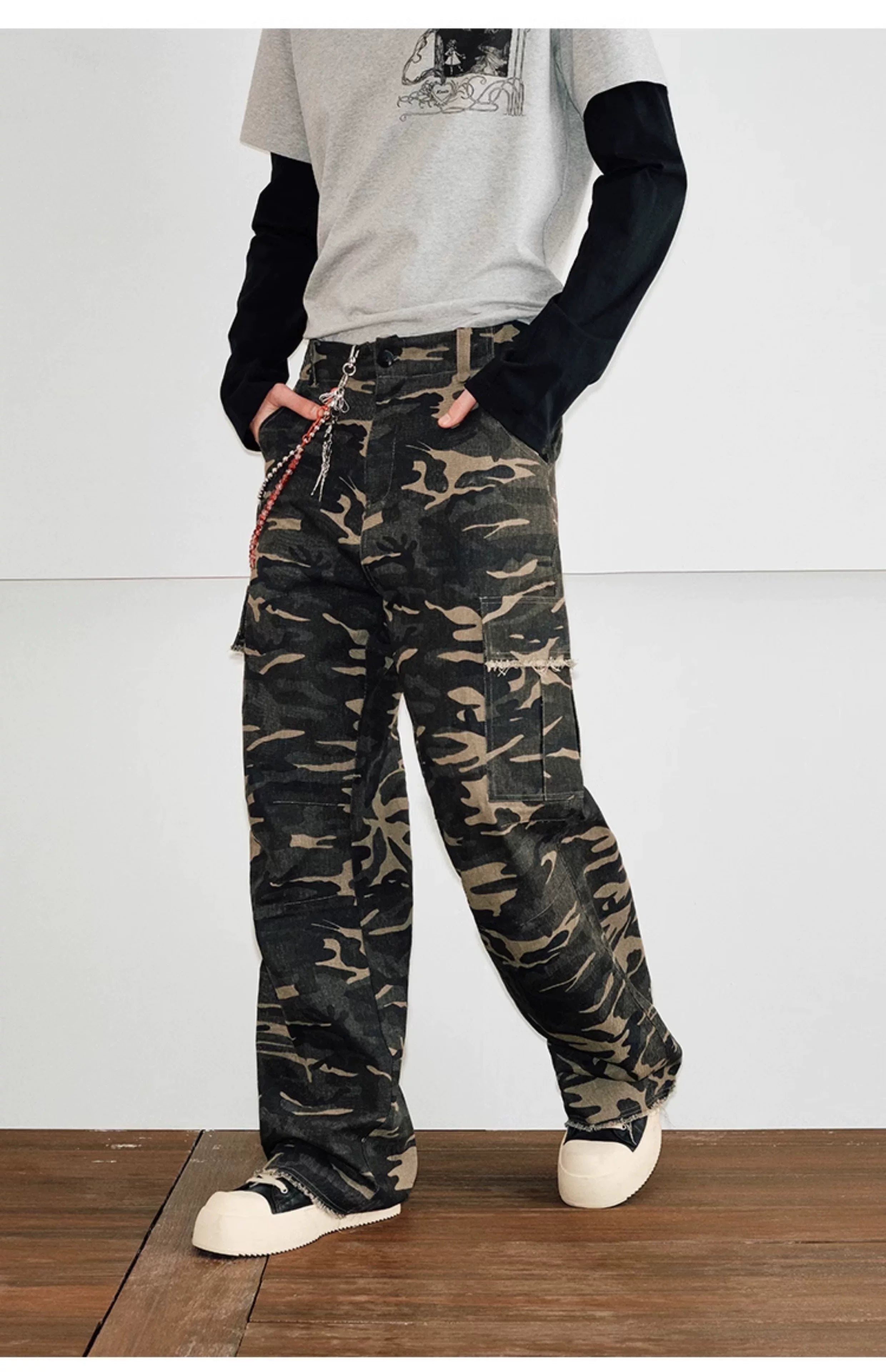 Loose Camouflage Cargo Pants