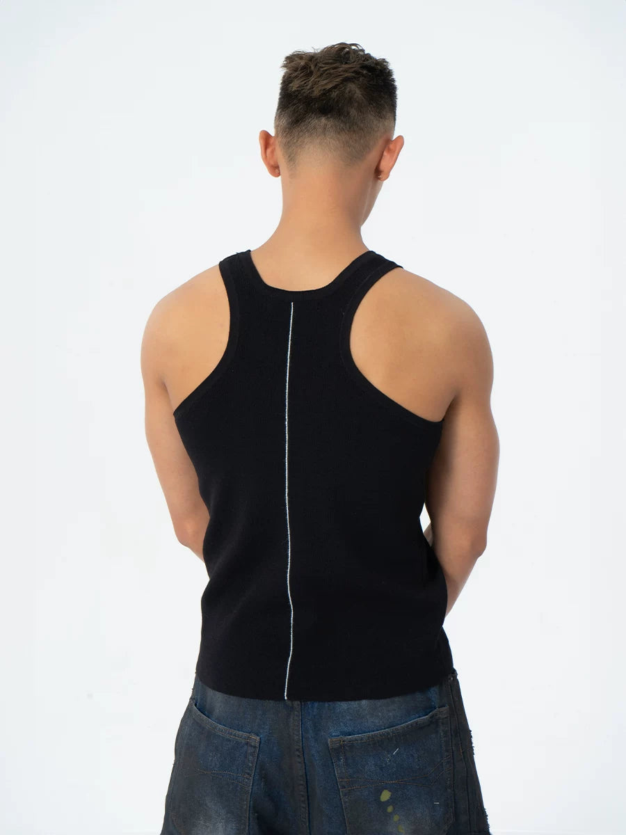 Men's Ribbed Sports Tank Tops