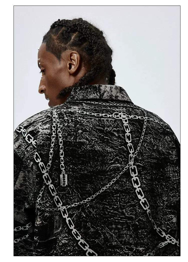 American Chain Print Detroit Work Jacket