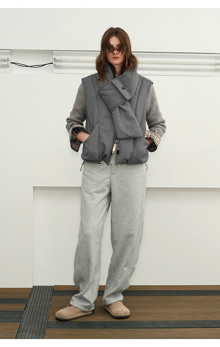 Men's Winter 3-in-1 Vest Scarf Coat