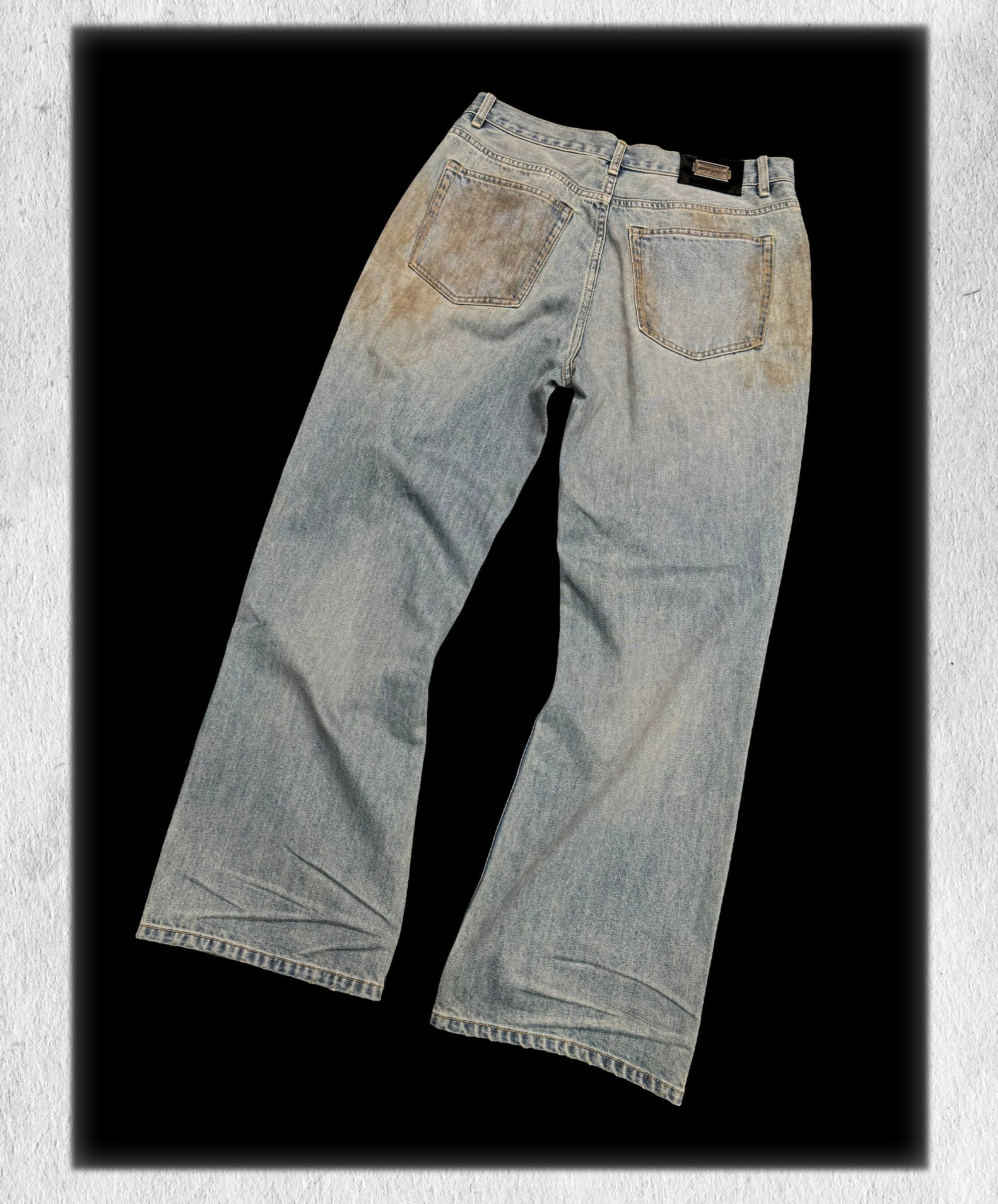 Tawny Distressed Loose Straight Jeans