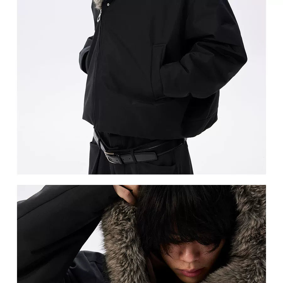 Waterproof Detachable Fox Fur Padded Coat