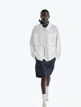 Heavy Vintage Textured Cotton Cargo Shorts