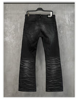 Stretchy Washed Flared Jeans