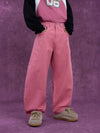 Men's Loose Pink Cargo Jeans