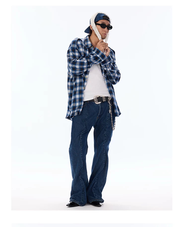 Brushed Workwear Plaid Shirt