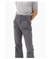 Men's Double Buckle Pleated Casual Pants