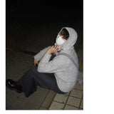 Couple Two Tone Wool Hoodies