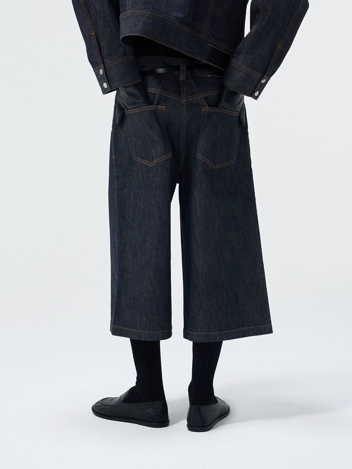 14 Oz Color-Stable Raw Denim Shorts