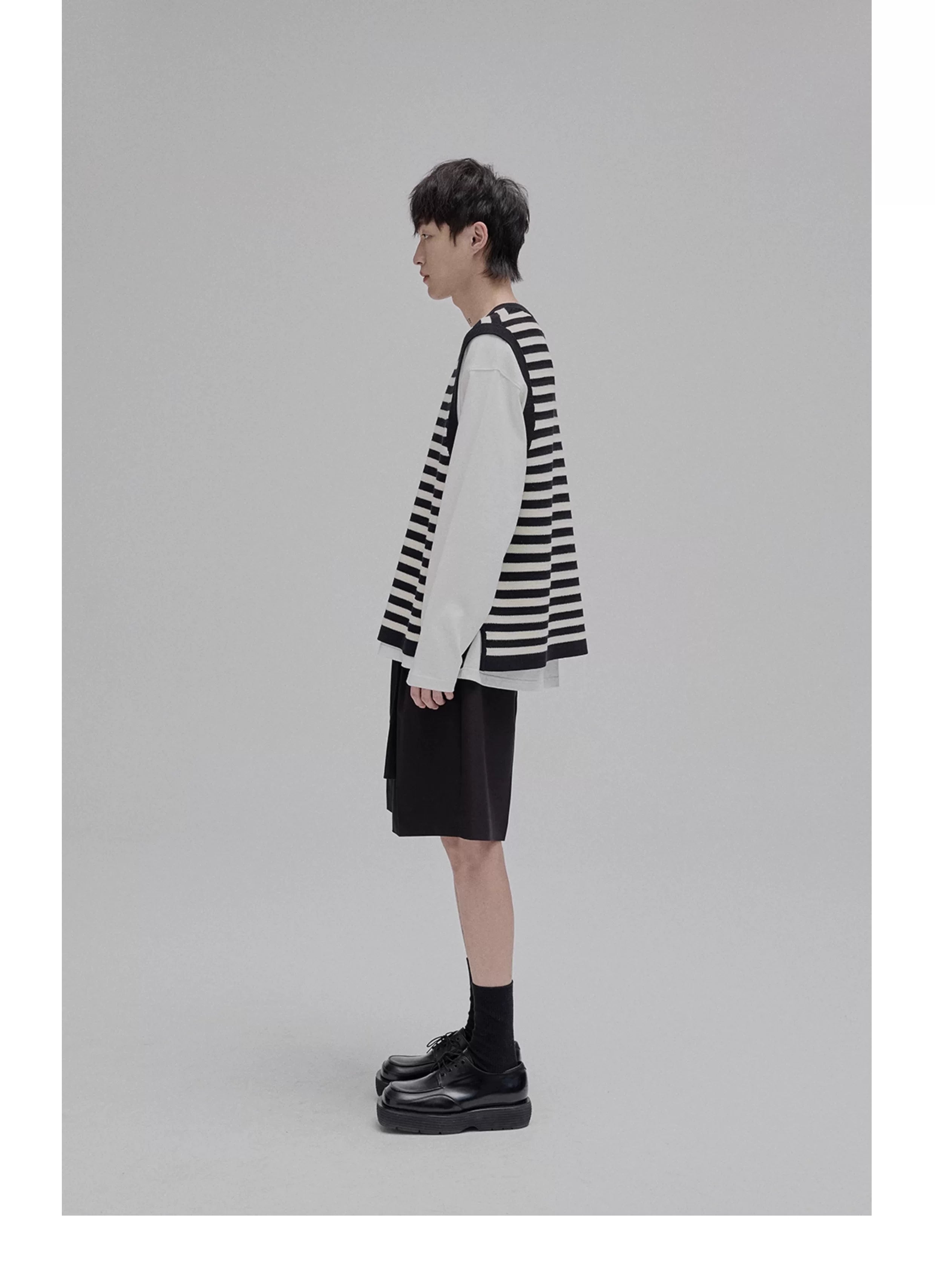 Draped Drawstring Wide Shorts