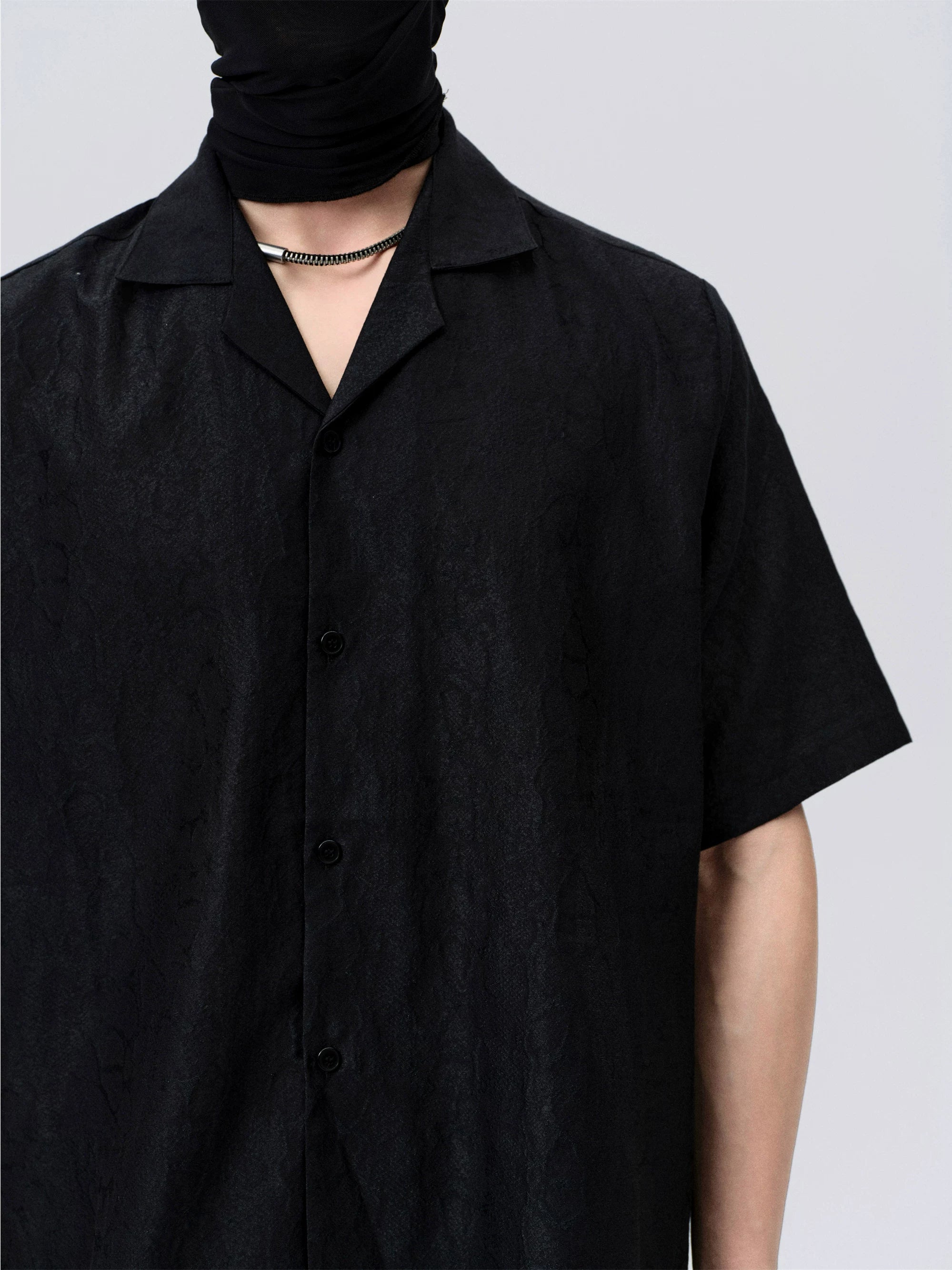 Men's Snake Print Short Sleeve Shirt