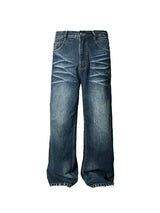 Wave Whisker Loose Flared Jeans