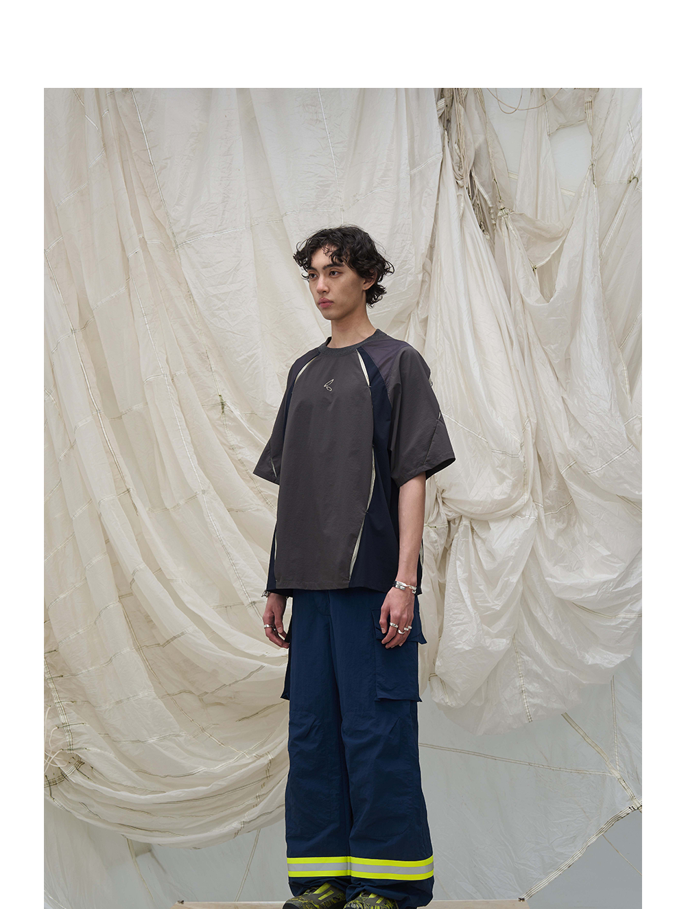 Reflective Multi-Pocket Nylon Cargo Pants