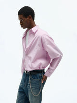 Casual Square Neck Cotton Blend Shirt