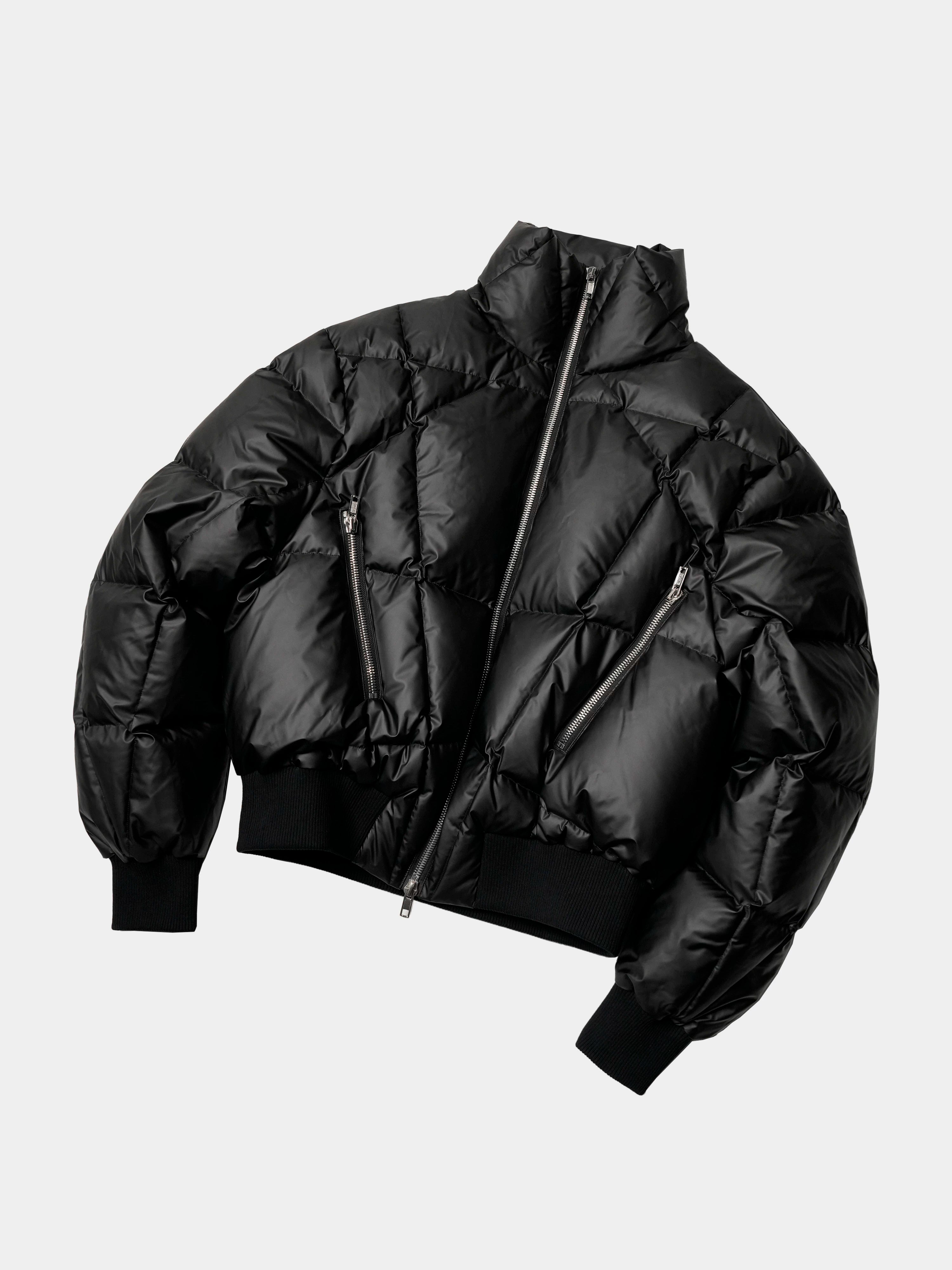 Oversized Zip Collar Puffer Jacket