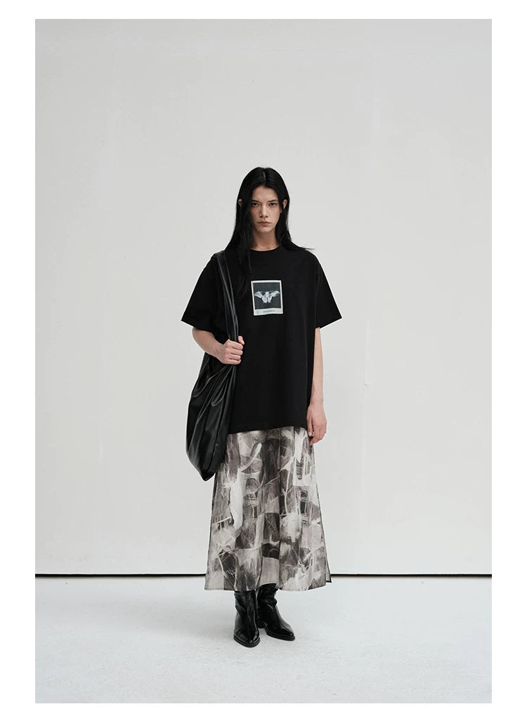 Printed 300G Long-Staple Cotton Short-Sleeve Tee