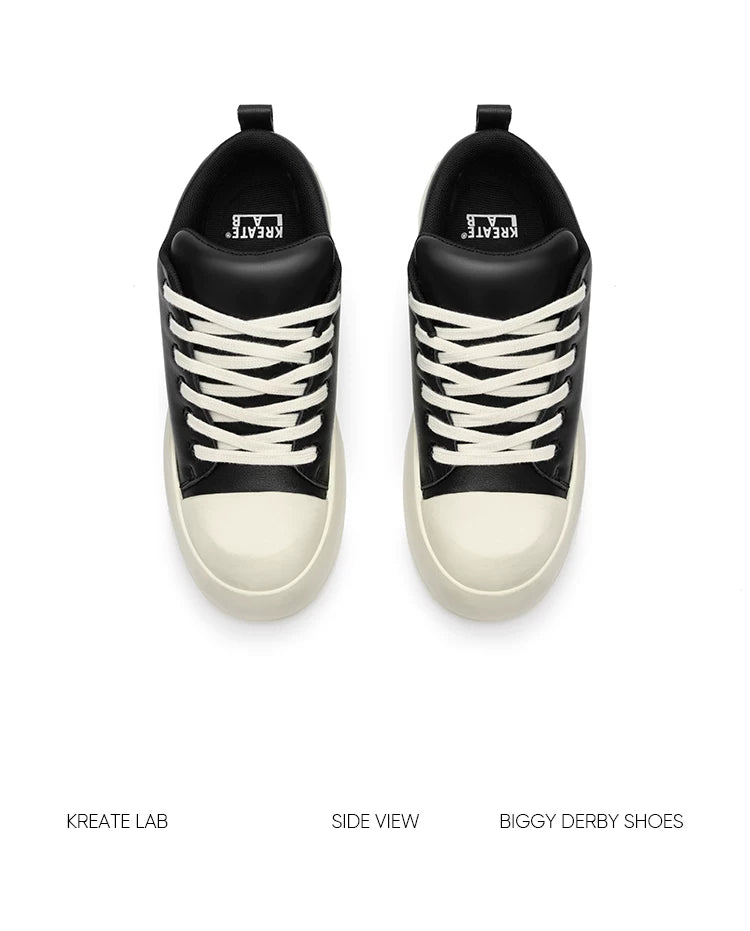 Nappa Leather Low-top Chunky Sneakers