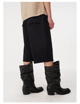 Pocketed Low-Rise Tencel Shorts
