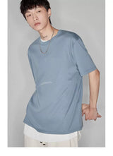 Double-sided Color-block Printed Pima Cotton Tee