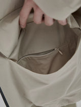 Color Block Zip Pocket Short Jacket