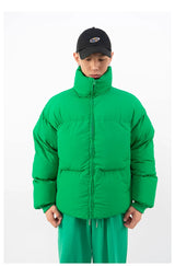 Men's Oversized Green Puffer Jacket