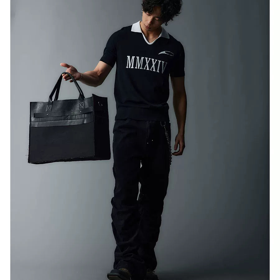 Old Money V-Neck Blend Polo Shirts