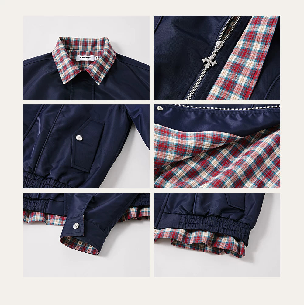 Houndstooth Harrington Jacket
