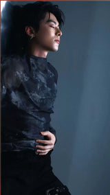 Irregular Mesh Unisex Tops