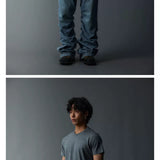 Unisex Tri-Color Slim Cotton Tees