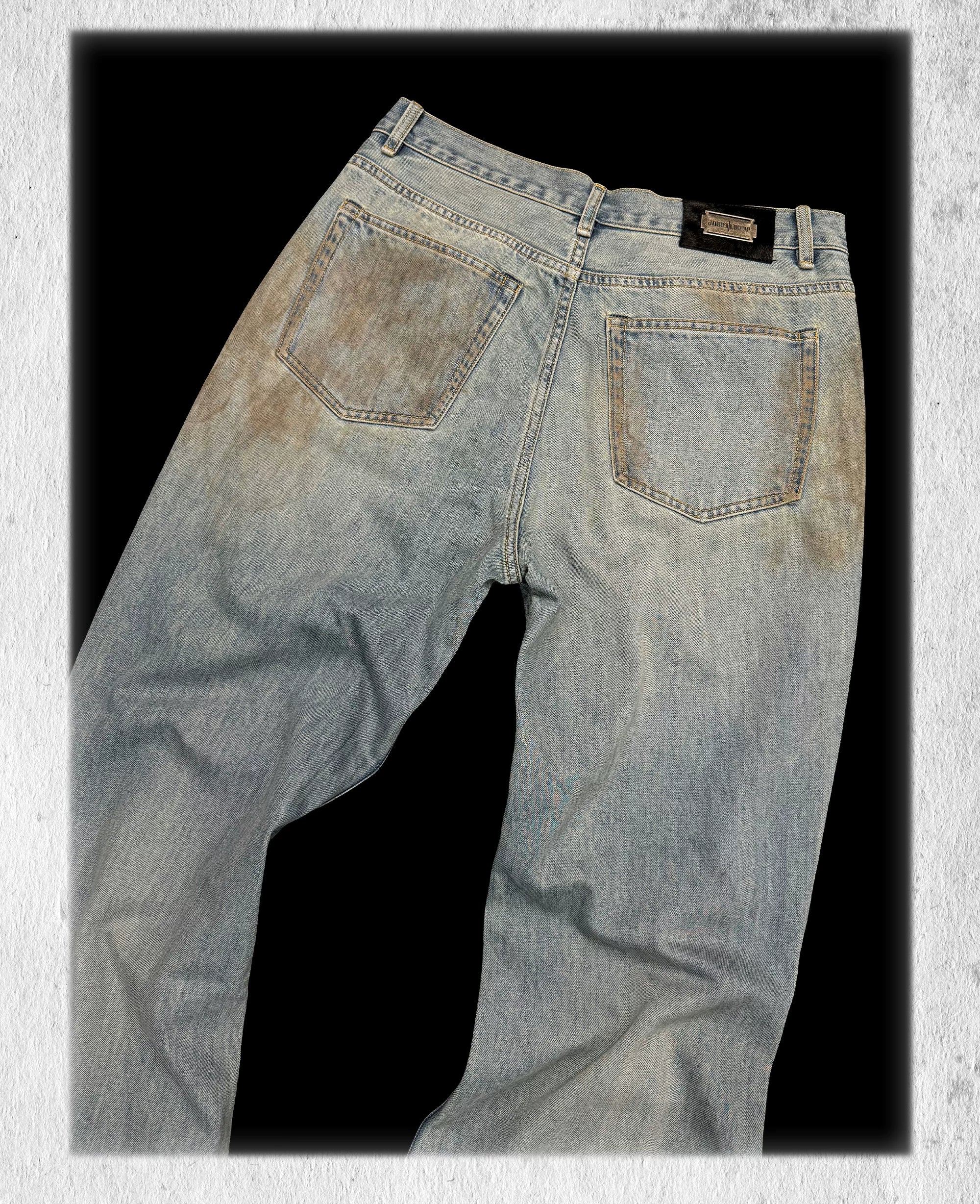 Tawny Distressed Loose Straight Jeans