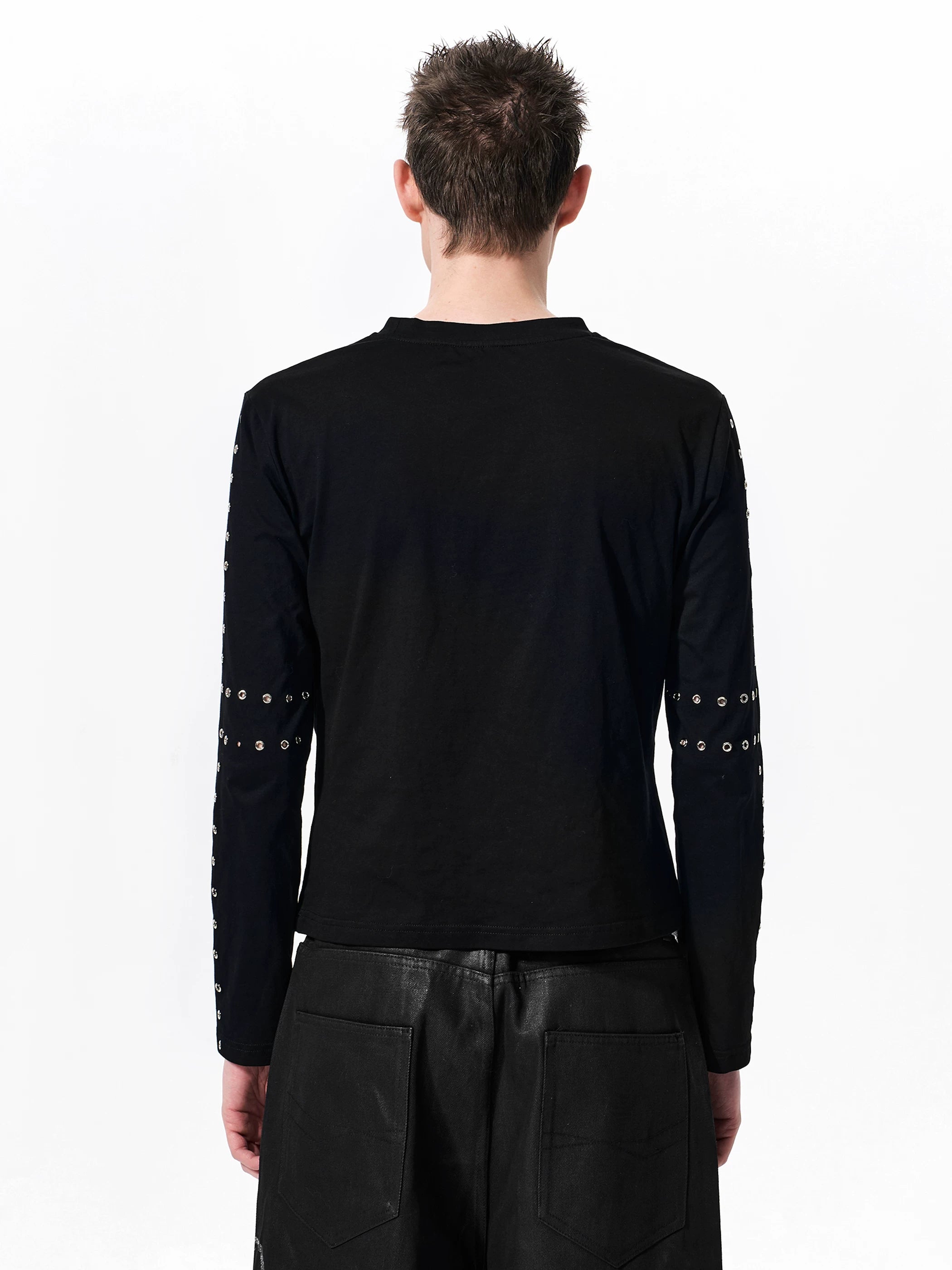 Men's Cross Eyelet Long Sleeve Tee