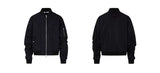 Men's Deconstructed Pleated MA1 Bomber Jacket