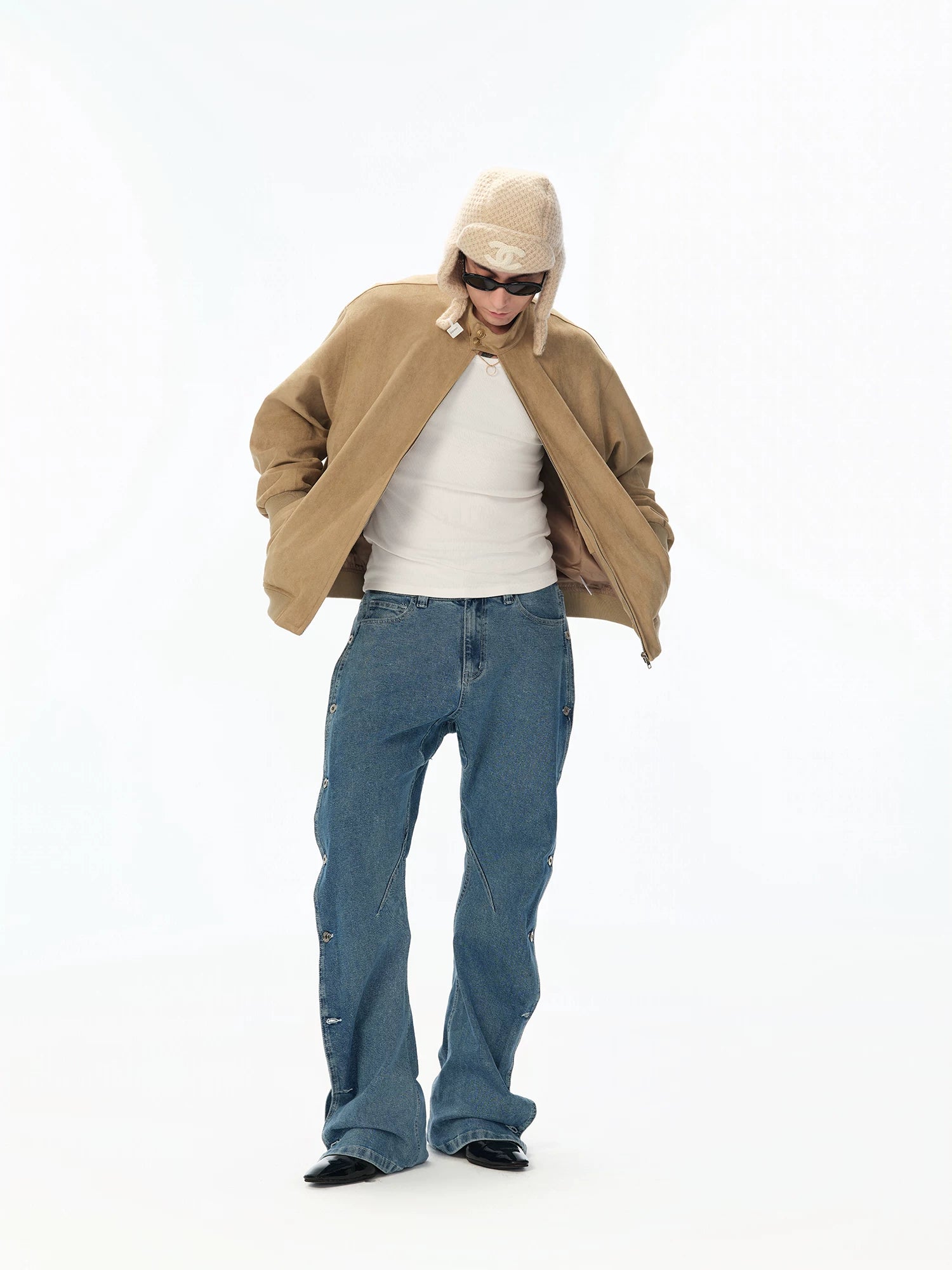 Vintage Suede Harrington Jacket