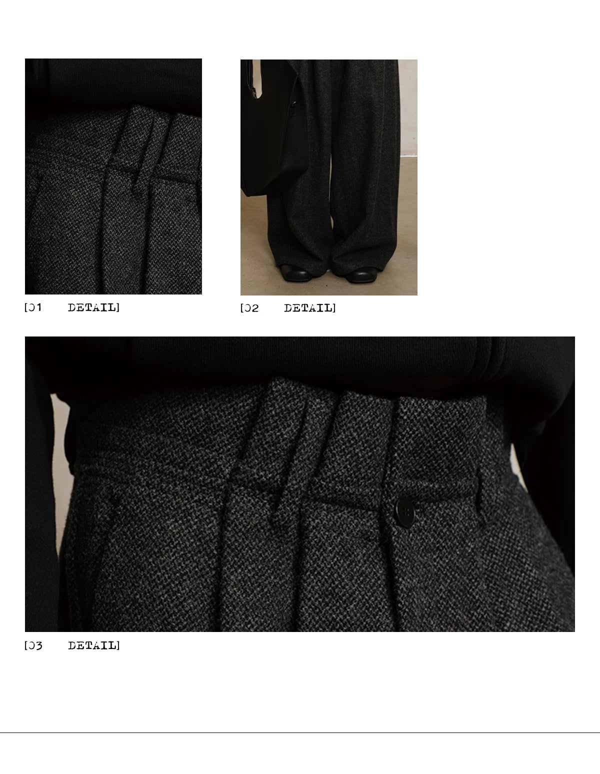 85% Wool Pleated Pants