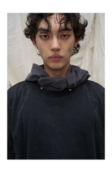 Intertwined Decorative Detachable Oversized Hood