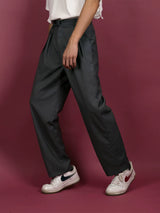 Men's Vintage Gray Wide Leg Pants