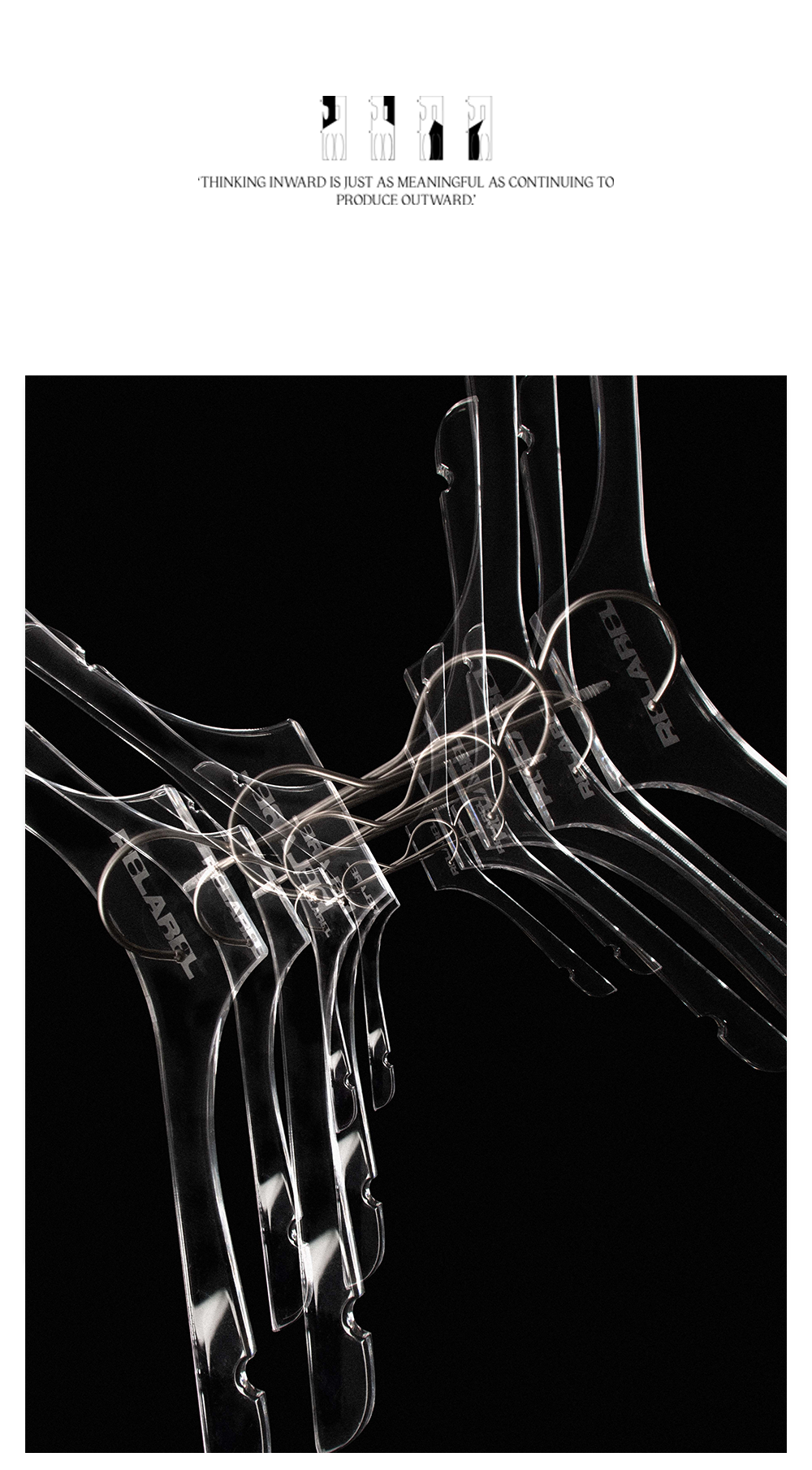 Clear Crystal Pant Hangers