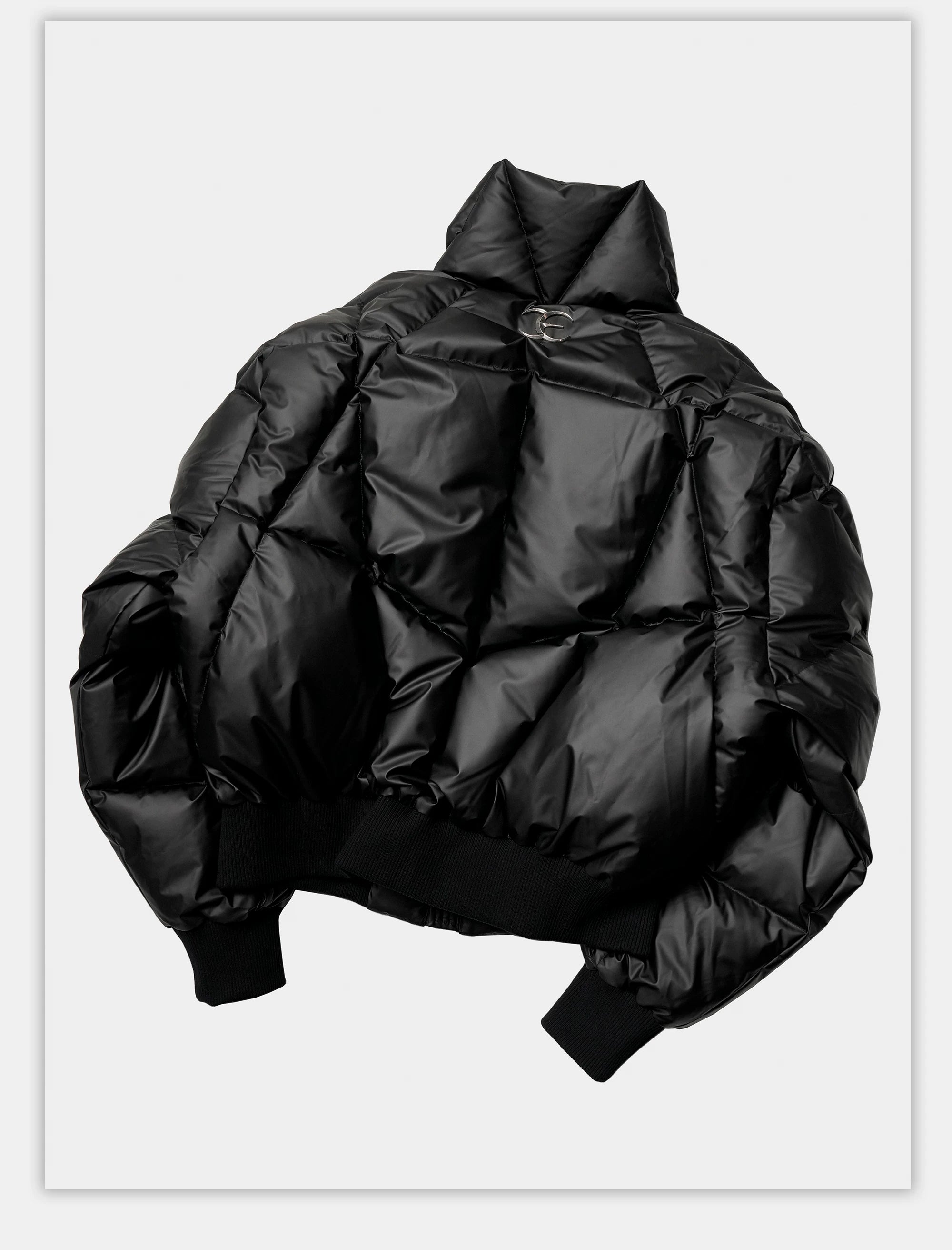 Oversized Zip Collar Puffer Jacket