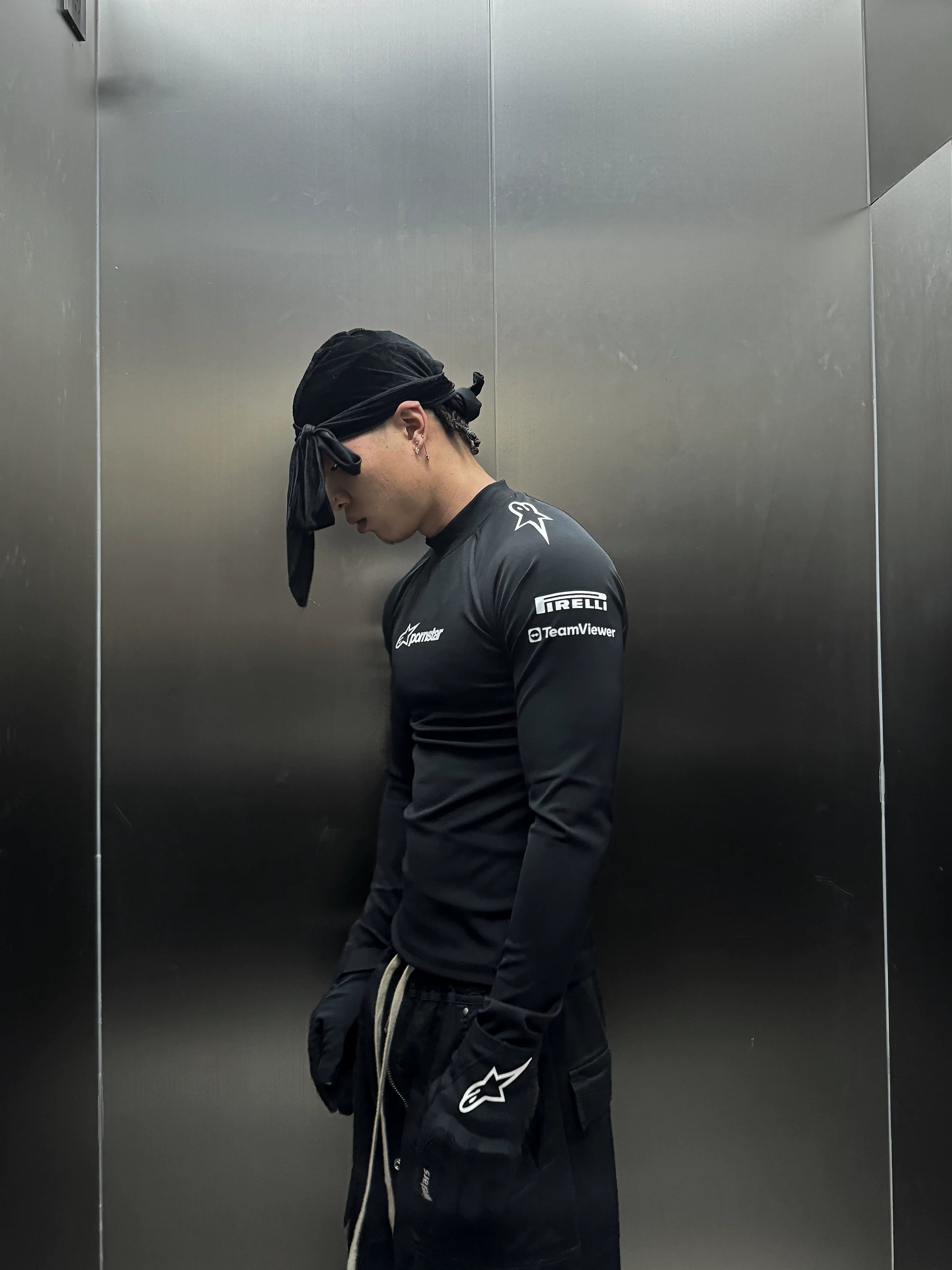 Tight Racing Sports Long Sleeve Top