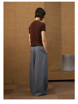 No Waistband Wide Leg TR Trousers
