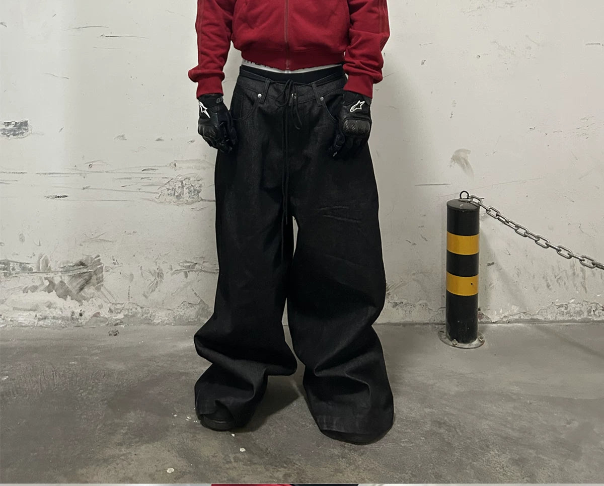 Reversible Dragon Embroidery Denim Jeans