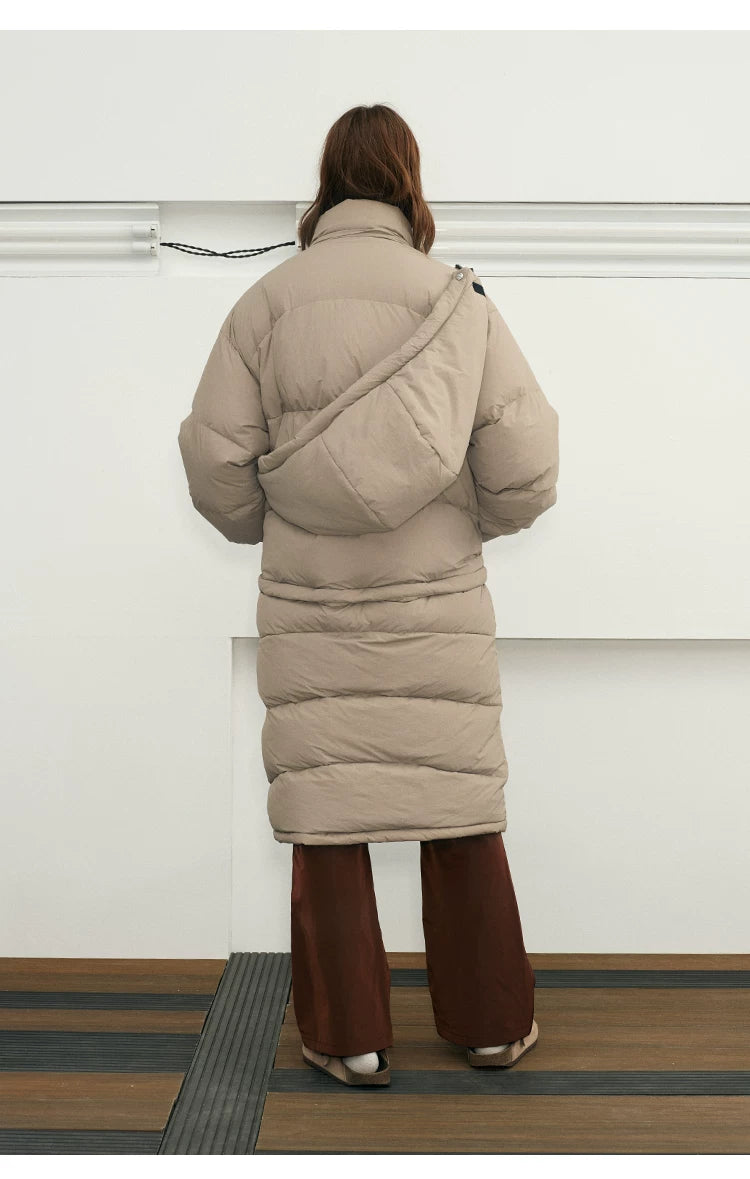 Versatile 90% Down Detachable Waterproof Jacket