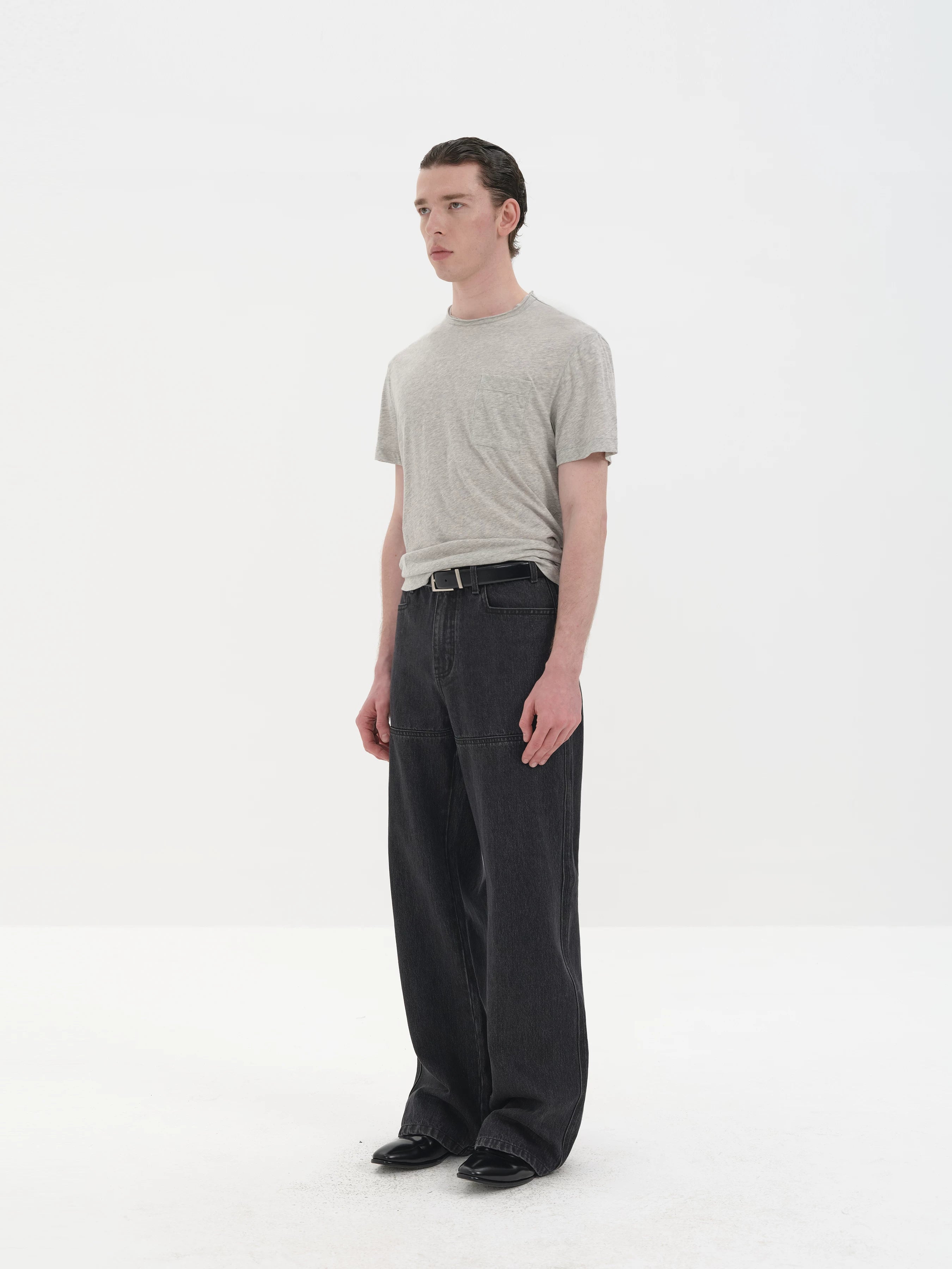 Chest Pocket Silk Cotton Tees