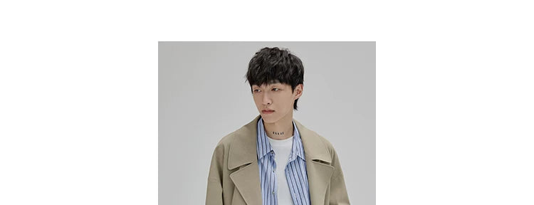 Double Breasted Long Trench Coat
